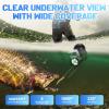 5" IPS Fish Finder for Boat with 6000mAh,1080 HD Underwater Fishing Camera,220Wide Angle,IP68 Waterproof,30M/100FT Ice Fishing Camera with 8 High Brightness IR LEDs for Lake Fishing view 2