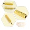 jojofuny 4pcs Male to Female Audio Cable Adapters Zinc Alloy Stereo Microphone Connector Converters for Headphones External Speakers Microphone Use view 3