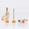 4pcs Gold Plated Banana Plug Socket Gunlike 45 Degree Locking Audio Connector Adapter(Gold) view 2