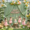 10ft x 8ft Photo Backdrop Curtains Sage Green Wrinkle-Free Polyester Fabric Backdrop Drapes for Wedding Baby Shower Birthday Party Photography Background Decoration view 3