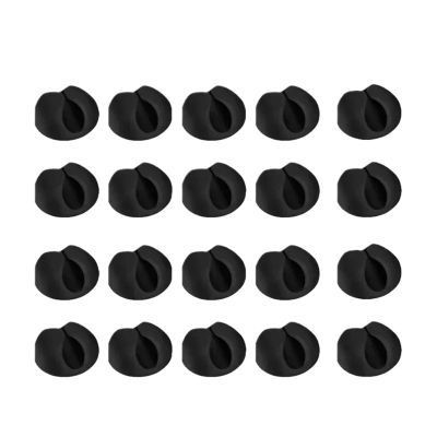 100PCS Cord Holder for Nightstand Self-Adhesive Car Charging Cable Clasp Tangle Organizer Headphone Cable Table Fixing Clip Computer USB Line Fastener