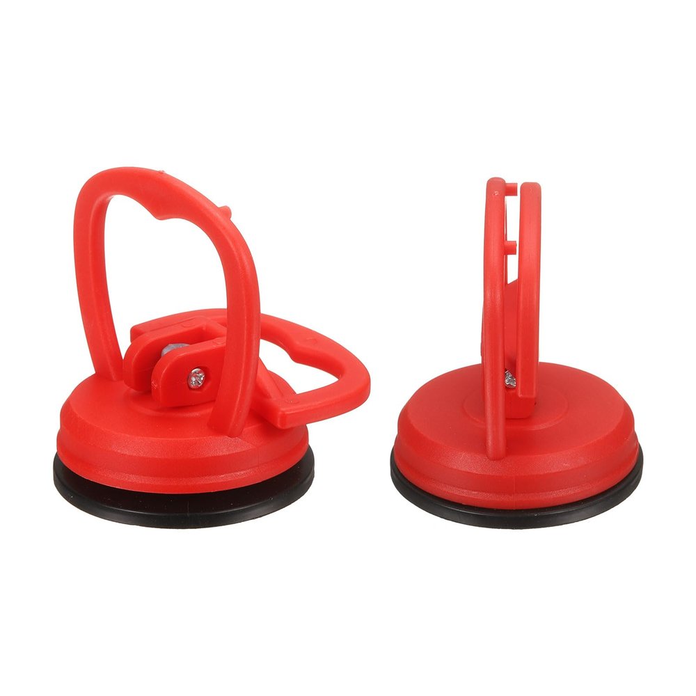 PATIKIL 2 Pcs Screen Suction Cup, 2.4 Inch Phone Computer Screen Repair Suction Cup LCD Opening Tool Small for Pad Phone Laptop, Red
