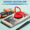 PATIKIL 2 Pcs Screen Suction Cup, 2.4 Inch Phone Computer Screen Repair Suction Cup LCD Opening Tool Small for Pad Phone Laptop, Red view 4