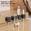 12 PCS Cord Holder for Nightstand Cable Clips Cable Smooth Adjustable Cord Holder Under Desk Cable Management Wire Keeper Cables Organizer(PR) view 4