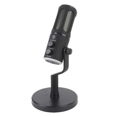 Zopsc Dynamic Microphone, XLR USB Dual Interface Cardioid Mic with RGB Lighting, Multiple Function Knob, Adjustable Stand, for Gaming Streaming Recording