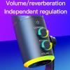 Zopsc Dynamic Microphone, XLR USB Dual Interface Cardioid Mic with RGB Lighting, Multiple Function Knob, Adjustable Stand, for Gaming Streaming Recording view 4