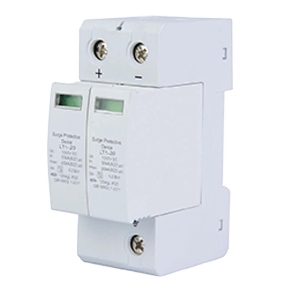 1000V 2P 20KA Surge Protective Device DC Photovoltaic Lightning Protector Low Voltage Arrester