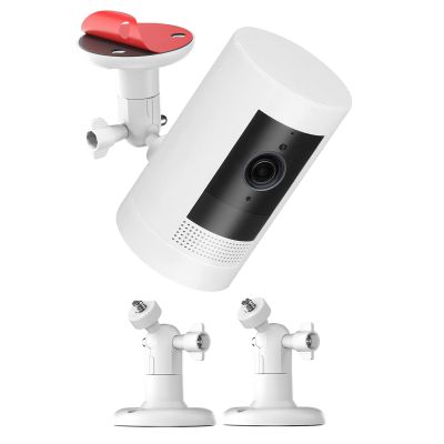 2 Pack Ring Camera Mount No-Drill Indoor/Outdoor Wall Mount Compatible with Ring Stick Up Cam Plus/Pro, Ring Indoor Cam, Ring Outdoor Cam Plus 360 Adjustable, Strong VHB Adhesive & Screw Option
