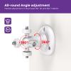2 Pack Ring Camera Mount No-Drill Indoor/Outdoor Wall Mount Compatible with Ring Stick Up Cam Plus/Pro, Ring Indoor Cam, Ring Outdoor Cam Plus 360 Adjustable, Strong VHB Adhesive & Screw Option view 4