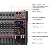 12 Channel Mixer DJ Controller with Bluetooth, USB DJ Audio Mixer DJ Studio for Karaoke Studio Streaming Recording view 4