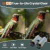 10X42 Binoculars for Adults with ED Glass, BAK4 Prism, Waterproof, Fogproof, Low Light Vision & Phone Adapter for Hunting, Bird Watching, Travel, Hiking view 2