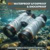 10X42 Binoculars for Adults with ED Glass, BAK4 Prism, Waterproof, Fogproof, Low Light Vision & Phone Adapter for Hunting, Bird Watching, Travel, Hiking view 4