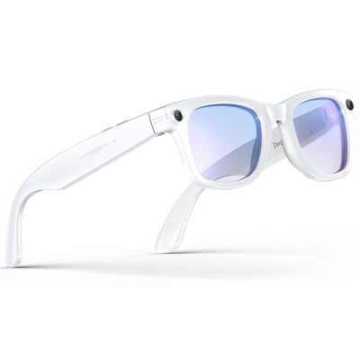 AI Smart Glasses for Men Women, 800w Anti-Shake Camera Glasses, Real-Time Translation, Ai Object Recognition, Bluetooth Audio, Voice Assistant, IP67 Waterproof, Blue Light Glasses for Android and IOS