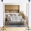 10x7ft Modern Living Room Photography Backdrop Interior Scene with Sofa and Kitchen Background Decorations for Video and Photos Portrait Photoshoot Studio Props Fabric view 2