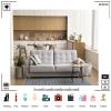 10x7ft Modern Living Room Photography Backdrop Interior Scene with Sofa and Kitchen Background Decorations for Video and Photos Portrait Photoshoot Studio Props Fabric view 3