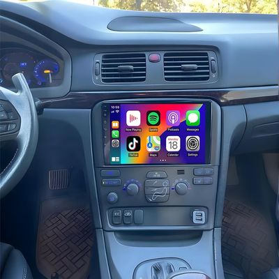 2+64G Android 15 Car Radio Stereo for Volvo S80 2004 2005 2006 2007 2008,9" Touchscreen Head Unit,with Wireless Carplay & Android Auto,GPS Navigation,HD Backup Camera,WiFi 6,Bluetooth 5.4,FM,SWC