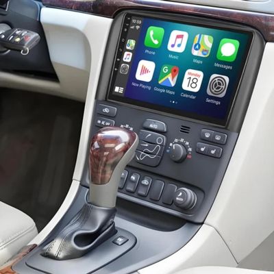 4+64G Double Din Car Stereo for Volvo S80 2004-2008 with Wireless CarPlay and Android Auto, 9 Inch IPS Touchscreen Android 15 Car Radio Support Bluetooth WiFi GPS SWC FM RDS Backup Camera