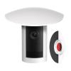 Camera Sun & Rain Shade Cover for Ring Stick Up Cam  UV-Resistant Waterproof Camera Hood Protector, No Drill Installation (White) view 1