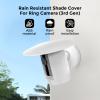 Camera Sun & Rain Shade Cover for Ring Stick Up Cam  UV-Resistant Waterproof Camera Hood Protector, No Drill Installation (White) view 2
