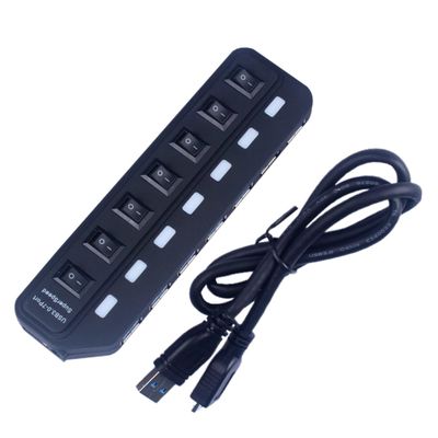 GALPADA Ports USB Hub Adapter for Laptop High-Speed Data Transfer Expansion Concentrator with Heat Dissipation Plug and Play USB Port Expander for Keyboard Mouse External Random Color
