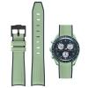 Boache Straps for Moonswatch Watch Quick Release Silicone Rubber Curved End No Gap Watch Band for Omega X Swatch Moonswatch Speedmaster Watch 20mm Straps Bracelet Replacement Strap for Men Women view 1