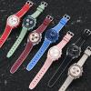 Boache Straps for Moonswatch Watch Quick Release Silicone Rubber Curved End No Gap Watch Band for Omega X Swatch Moonswatch Speedmaster Watch 20mm Straps Bracelet Replacement Strap for Men Women view 2