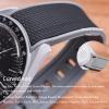 Boache Straps for Moonswatch Watch Quick Release Silicone Rubber Curved End No Gap Watch Band for Omega X Swatch Moonswatch Speedmaster Watch 20mm Straps Bracelet Replacement Strap for Men Women view 4