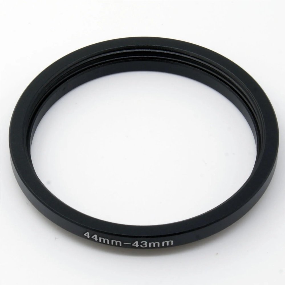 44-43 Step Down Filter Ring 44mm x0.75 Male to 43mm x0.75 Female Lens Adapter Excellent
