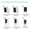 2 Pack Ring Camera Mount,No-Drill Indoor/Outdoor Wall Mount Compatible with Rings Stick Up Cam Plus/Pro,R/ing Indoor Camera,Ring Outdoor Cam Plus,360 Adjustable,Strong VHB Adhesive & Screw Option view 2