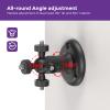 2 Pack Ring Camera Mount,No-Drill Indoor/Outdoor Wall Mount Compatible with Rings Stick Up Cam Plus/Pro,R/ing Indoor Camera,Ring Outdoor Cam Plus,360 Adjustable,Strong VHB Adhesive & Screw Option view 3