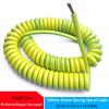 ACFFVBW Coiled Extension Cord, Coiled Cable,Spring Spiral Yellow-Green Ground Wire Single Core 20/18/17/15/13/11/9/7AWG Shrinkable Copper Telescopic(13awg 2.5mm2,Stretch 4 Meters) view 2