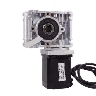2.3N High Tq Worm Gear 57 Stepper Motor Reducer Set Worm Reducer 030 Speed Ratio 5/7.5/10/15/20/30/40/50/60/80(Ratio 15)