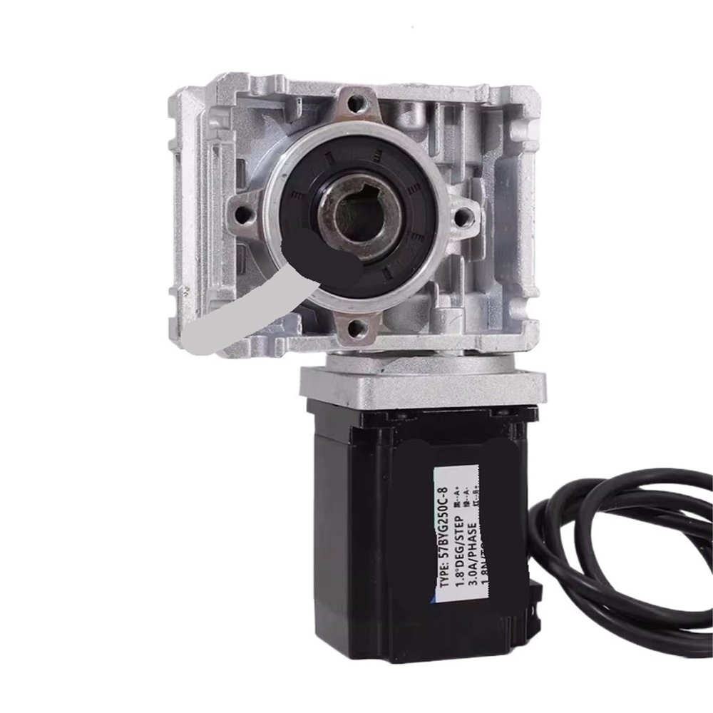 2.3N High Tq Worm Gear 57 Stepper Motor Reducer Set Worm Reducer 030 Speed Ratio 5/7.5/10/15/20/30/40/50/60/80(Ratio 15)