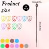 20Pcs Colorful Silicone Cable Ties, 8 Inch Reusable Zip Ties, Adjustable Multi Purpose Twist Ties for Seal Plastic Bags Wires and Cables, Cable Organizers view 2