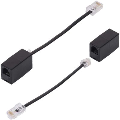 HAWAKA RJ11 Phone Jack to RJ45 Ethernet Converter Adapter Cable,RJ45 8P4C Male to RJ11 6P4C Female Telephone Adapter Wire Cord for Landline Telephone Service