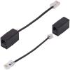 HAWAKA RJ11 Phone Jack to RJ45 Ethernet Converter Adapter Cable,RJ45 8P4C Male to RJ11 6P4C Female Telephone Adapter Wire Cord for Landline Telephone Service view 1