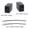 HAWAKA RJ11 Phone Jack to RJ45 Ethernet Converter Adapter Cable,RJ45 8P4C Male to RJ11 6P4C Female Telephone Adapter Wire Cord for Landline Telephone Service view 3