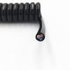 ACFFVBW Coiled Extension Cord, Coiled Cable,Black Multi 2/3/4/6/8 Core Wire,Can Extend The Tensile Wires, Spring Spiral Pins 0.2mm-1.5mm Power Cord(6 Core,24 AWG 0.2mm) view 4
