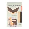 Kikkerland Book Voyager  Portable Felt Book Cover & Beechwood Stand with Straps for Books & Cookbooks view 1