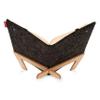 Kikkerland Book Voyager  Portable Felt Book Cover & Beechwood Stand with Straps for Books & Cookbooks view 2