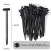100 Pack Heavy Duty Nylon Zip Ties with Mounting Buckles, Self-Locking Cable Fasteners for Car & Home view 2