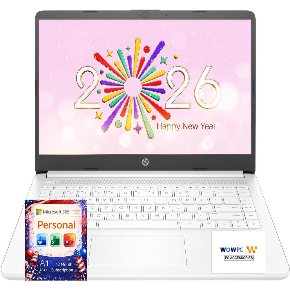 HP Latest Ultrabook Laptop with Copilot AI - 1.7TB Storage - 16GB RAM - Intel Core | Anti-Glare Display, Microsoft Office 365 Included, 1TB OneDrive + 512GB External + 192GB SSD, Windows 11 no Mouse