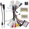 16PIN Car Radio Stereo Power Cable Harness Wire Compatible for Mitsubishi Lancer EX Pajero Outlander 2014~20 wtih Factory Rockford Amplifier and OEM Backup Camera view 1