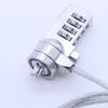 Combination Lock With Steel Wire Rope For Security Of Laptops, Desktops And Docking Stations, Featuring Resettable 4 Digit Code view 4