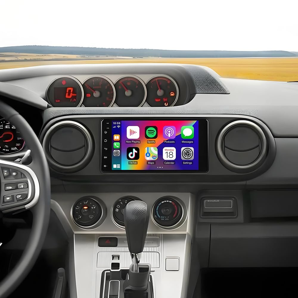 2+64G Android 15 Car Radio Stereo for Toyota Scion XB 2008-2015,9" Touchscreen Head Unit,with Wireless Carplay & Android Auto,GPS Navigation,HD Backup Camera,WiFi 6,Bluetooth 5.4,FM,SWC