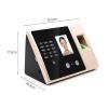 Clocking in Machine for Employees Small Business Intelligent Biometric Fingerprint Time Attendance Machine with HD Display Screen Time Clock Support Face Fingerprint, view 2