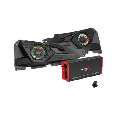 2014+ RZR XP Front Speaker Kit with 2 Channel Digital Amplifier - RPMRZRKM21
