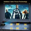 4k projector with wifi and bluetooth,DESS Movie projector with Auto Focus&Keystone,Hidden Adjustable E-Braket Outdoor Proyector With Official Built-in Apps,C5 Pro Atv2 view 4