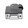 45 Degree Wire Outlet DB9 Connector 2 Row 9pin Male Female Angled Connector Side Outlet 45  Plastic 9Pin Serial Port Plug(2AFemale) view 1