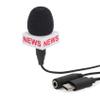 Kikkerland Breaking News Mini Microphone  Handheld Mini Mic for Content Creation & Podcast Recording  Features USB-C Plug & Standard Audio Jack view 3